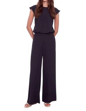 NEW UP! wide leg vegan silk pants in black